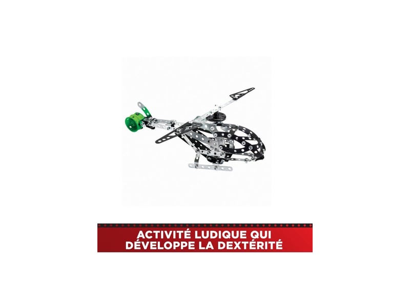  Jeu de construction metal 25 en 1 mountain rally 390 pieces 10+ et outils ergonomiques MEC3701405831783 - Conforama C