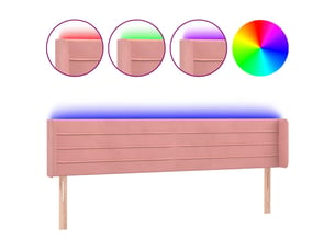 Tete de lit A poser largeur 183 cm rose