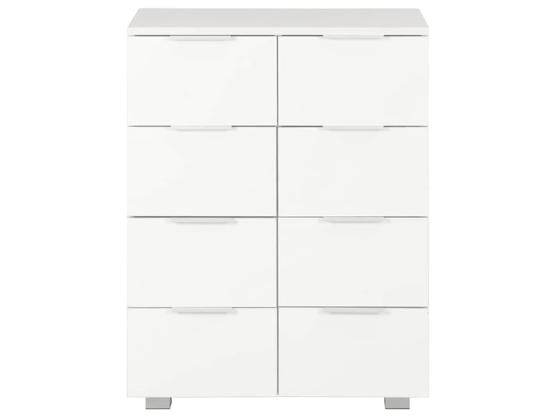  Buffet salon blanc brillant 60x35x80 cm bois d'ingénierie  - Conforama C