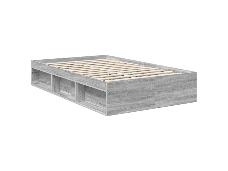  Lit double- lit adulte -  cadre de lit gris sonoma 120 x 190 cm pin massif  - Conforama D