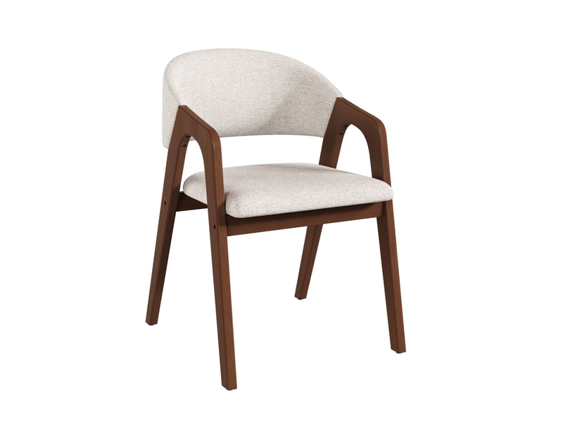  Lot de 2 chaises de salle à manger avec accoudoirs homvra  - Conforama A