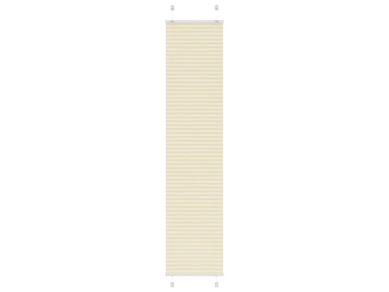 Store plissé, store de fenêtre crème 40x200 cm largeur du tissu 39,4 cm polyester cf46834  - Conforama B