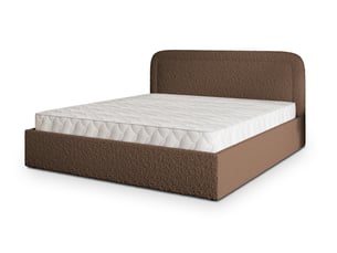 Lit coffre 140x200 cm <strong>MASSENO</strong>  <strong></strong> coloris marron