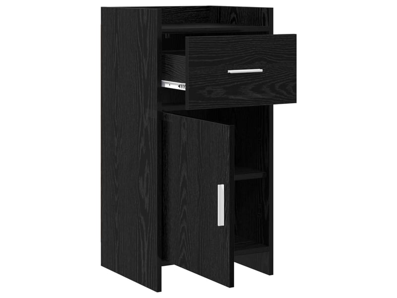  Buffet - bahut - meuble de rangement chêne noir 40 x 36 x 80 cm bois d'ingénierie  - Conforama D