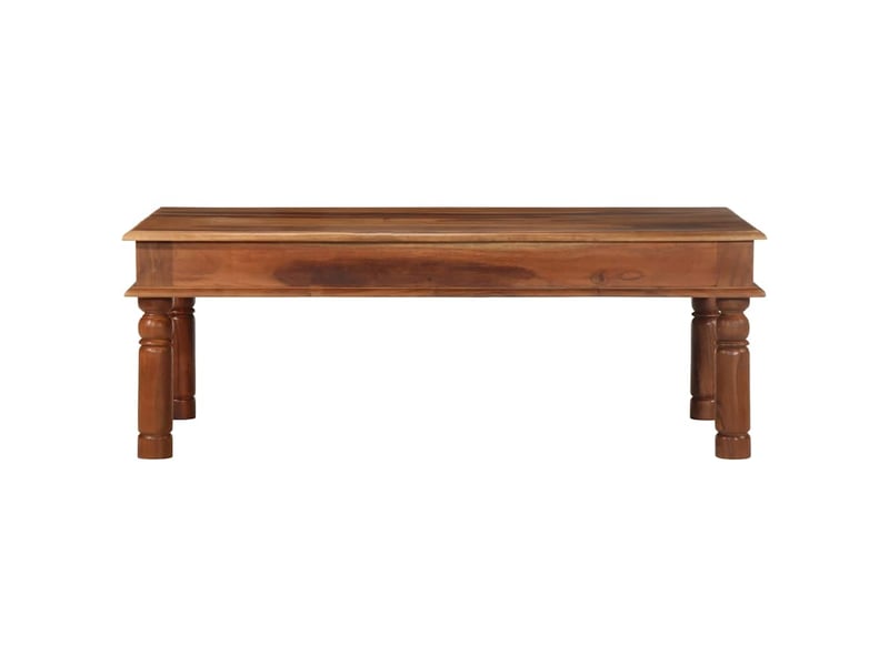  Table basse rectangulaire | table de salon 110x60x40 cm bois massif d'acacia  - Conforama B