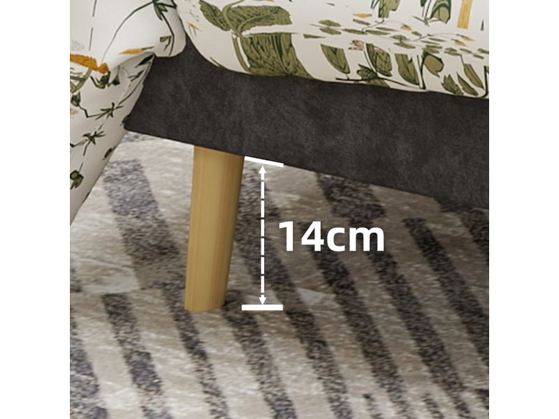  Lit 160x200 cm gris structure basse multifonction tête moelleuse sans matelas  - Conforama E