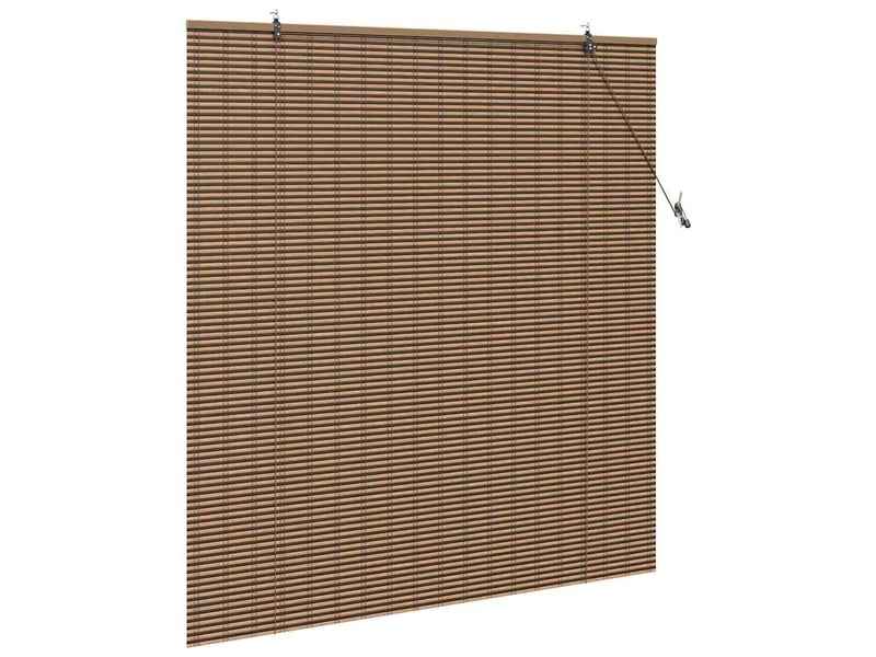  Store enrouleur - rideau enrouleur marron 150 x 160 cm bambou  - Conforama D