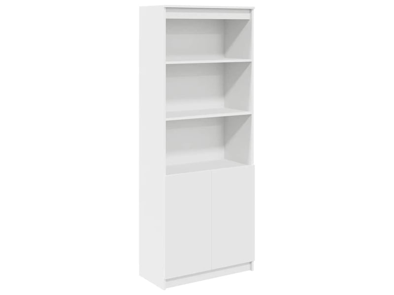  Buffet haut - bahut - meuble de rangement blanc 70x35x180 cm bois d'ingénierie  - Conforama A