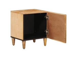 Table de chevet 2 pièces marron 40 x 33,5 x 46 cm