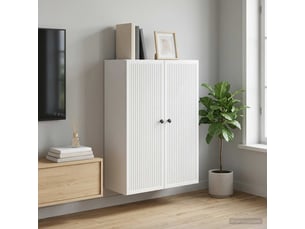 Armoire     <strong></strong> <strong></strong> coloris blanc largeur 66 cm