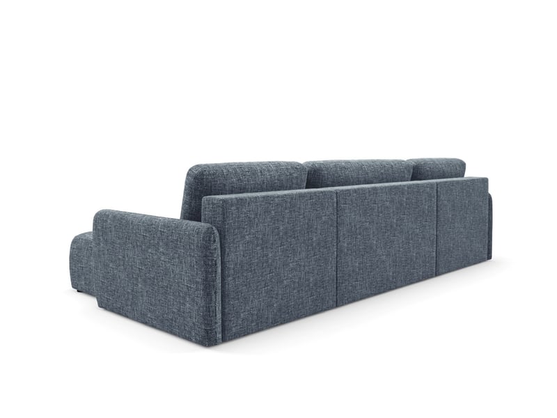  Canapé d'angle convertible livello u gris anthracite  - Conforama C
