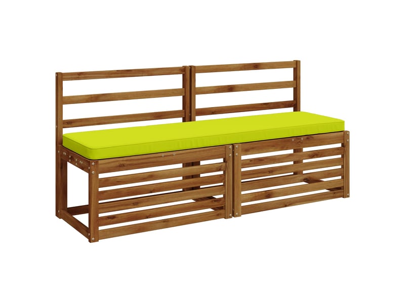  Lot de 2 coussins de banc, coussins d'assise vught 100 % polyester vert vif. Cf58263  - Conforama C