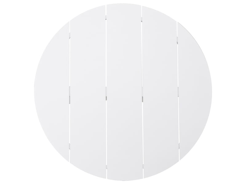  Table en aluminium blanc 90x75 cm  - Conforama D
