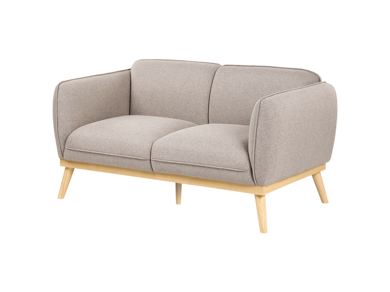 Canapé 2 places ljung tissu marron clair - Conforama D