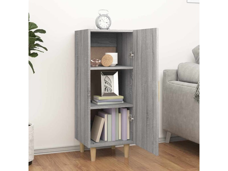  Buffet - bahut - meuble de rangement sonoma gris 34,5x34x90 cm bois d'ingénierie  - Conforama C