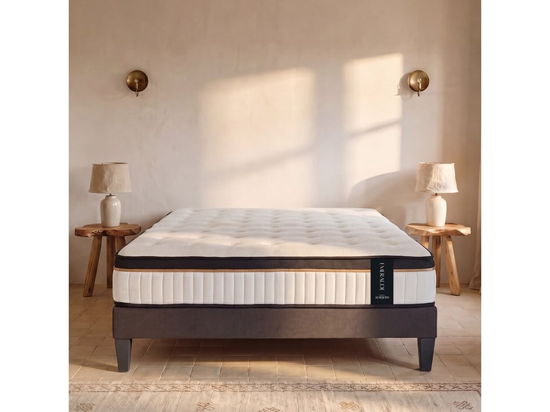  Matelas mémoire de forme emeraude - 24 cm, soutien ferme 80x200 cm - blanc 3MA505.0820 - Conforama B