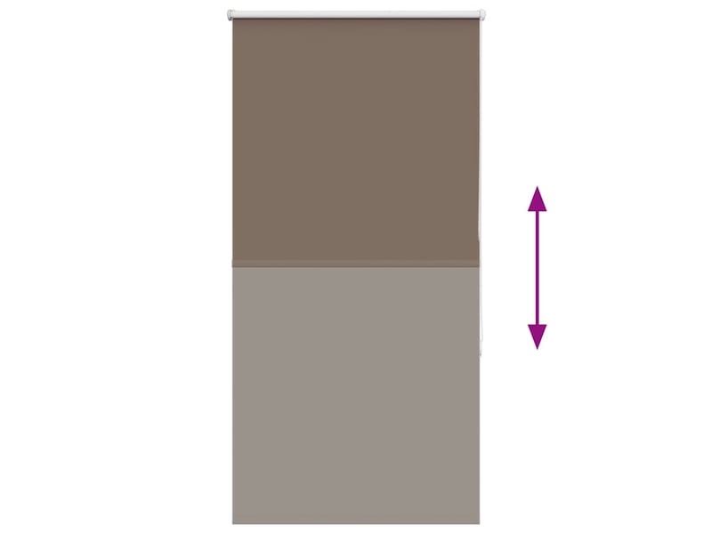 Store enrouleur occultant, store à rouleau café 85x130cm largeur du tissu 80,7cm cf45745 - Conforama E