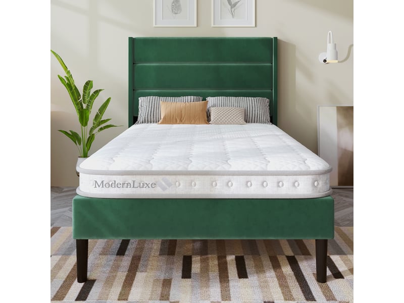 Matelas,90x200 cm,h3 à ressorts ensachés et mousse blanche,mousse et ressorts,blanche - Conforama B