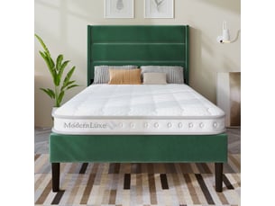 Matelas 90x200 cm <strong>MEULVA</strong> <strong></strong> Ressorts ensachés + mousse soutien Ferme épaisseur 10 cm