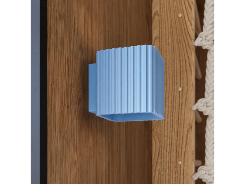  Plafonnier riff 1 azur gu10 aluminium moderne 10x10x10cm SL.3106 - Conforama D