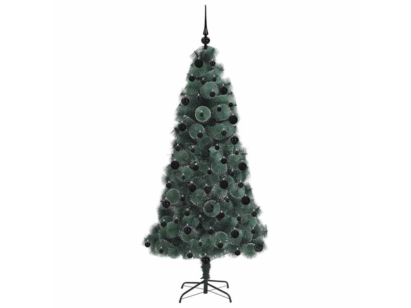 Sapin de noël, arbre de noël artificiel pré-éclairé avec ensemble de boules shl7071 - Conforama D