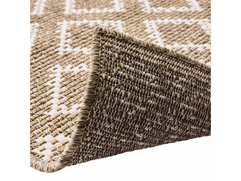  Tapis tissé plat meandro 160x230cm naturel  - Conforama C