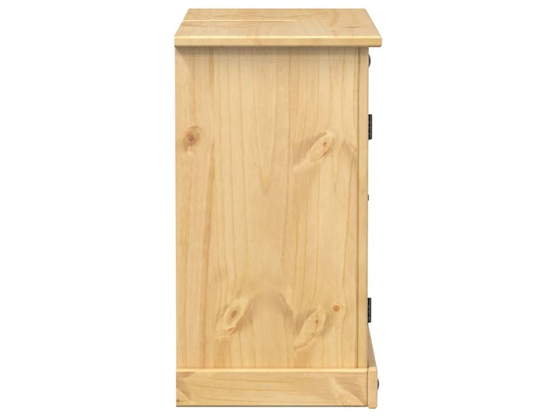  Armoire lavabo salle de bain, meuble de rangement corona bois de pin massif  - Conforama E