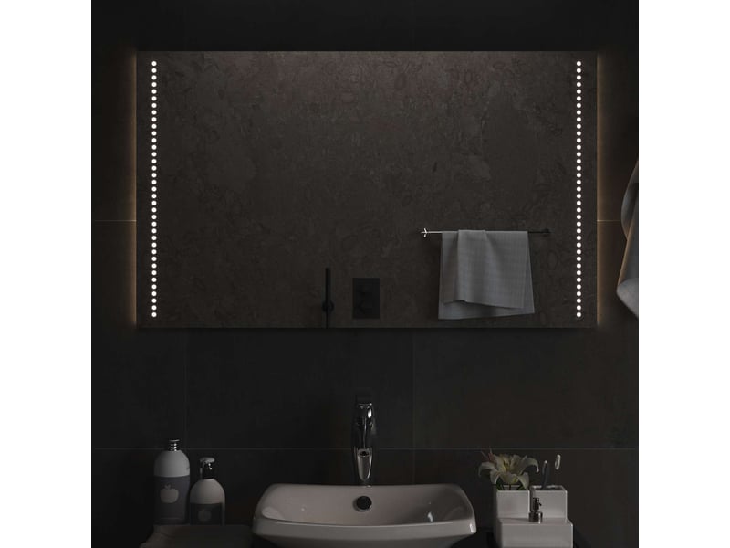 Miroir de salle de bain, miroir de toilette led transparent 100 x 60 cm cf62567 - Conforama C