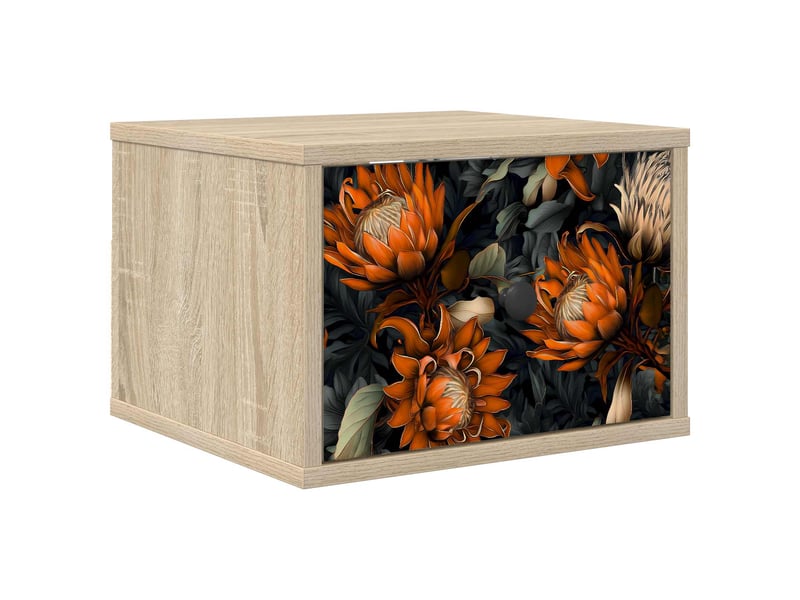 Table de chevet - cabinet de chevet - table de nuit mural lochem chêne sonoma 36 x 33 x 25 cm - Conforama A