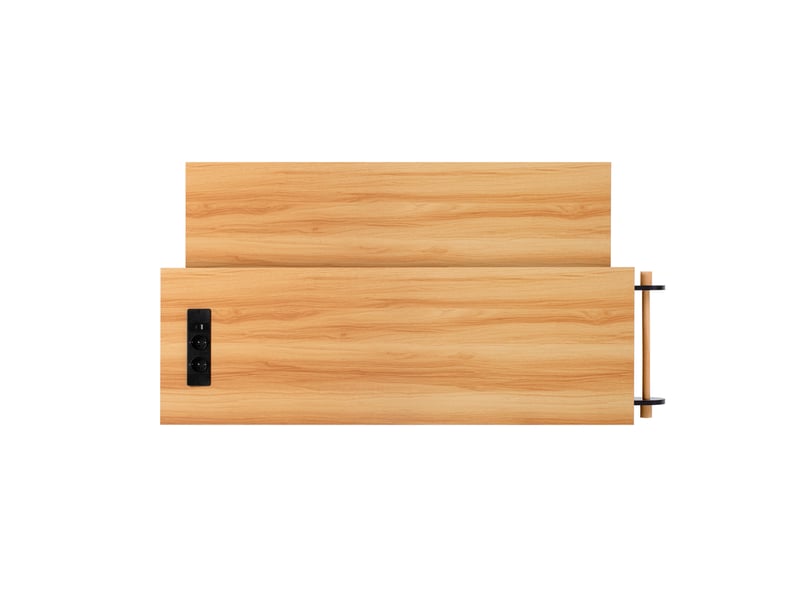  Îlot de cuisine mobile,120x40-75x92 cm,avec plan extensible,mdf,noir  - Conforama E
