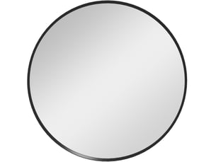 Miroir rond(e) à fixer coloris noir <strong>MIVRAY </strong> <strong></strong> - 61 cm x 61 cm