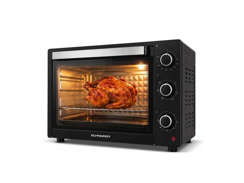 Four électrique posable 45l chaleur tournante noir sceo2345ctb schneider - Conforama E