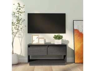 Meuble tv coloris gris 74 cm <strong></strong>  <strong></strong>