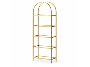 Etagère 60 cm coloris doré