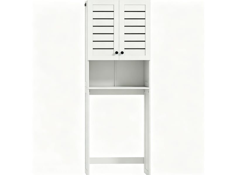 Meuble wc et lave-linge avec rangement 67 x 31,5 x 190 cm homvra - Conforama A