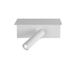 Applique murale fabrilamp leonardo blanc led intégrée 3 w 150 lm 4000 k 14x18x14 cm