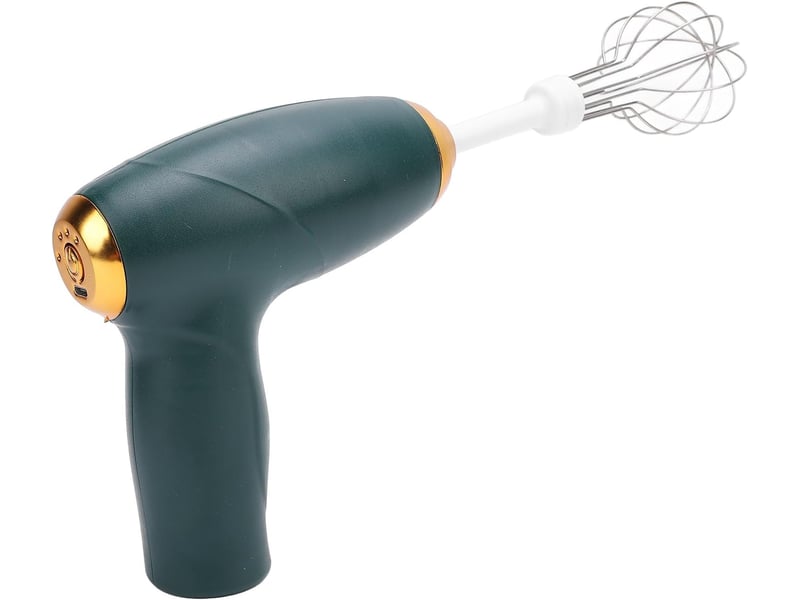 Batteur à main fil fouet électrique portable rechargeable par usb parfait pour mélanger, cuire et cuisiner vert (green) no - Conforama E