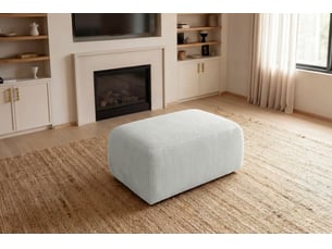 Pouf / repose pied CASANOVA blanc