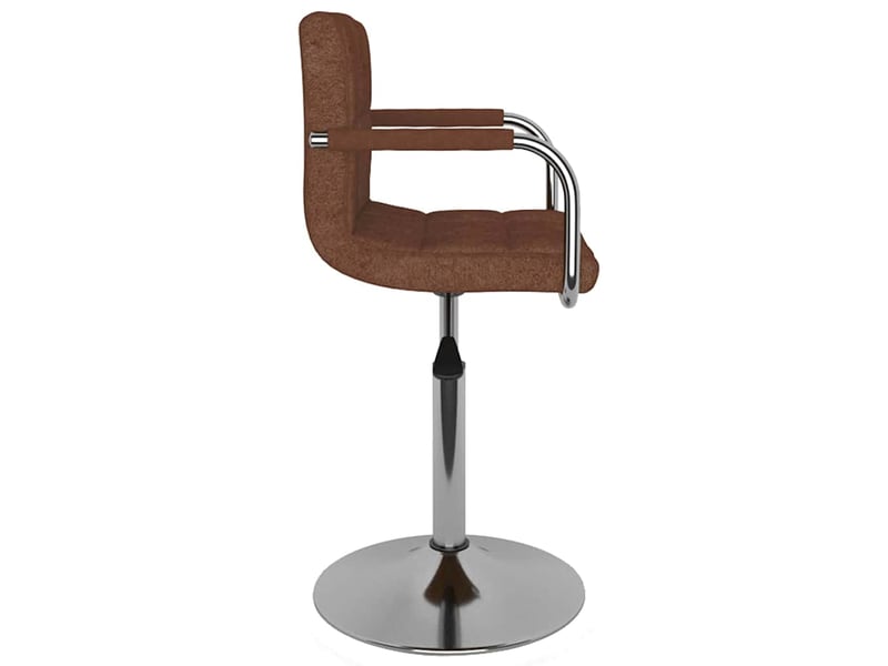  Tabouret de bar, chaise de bar marron tissu  - Conforama D