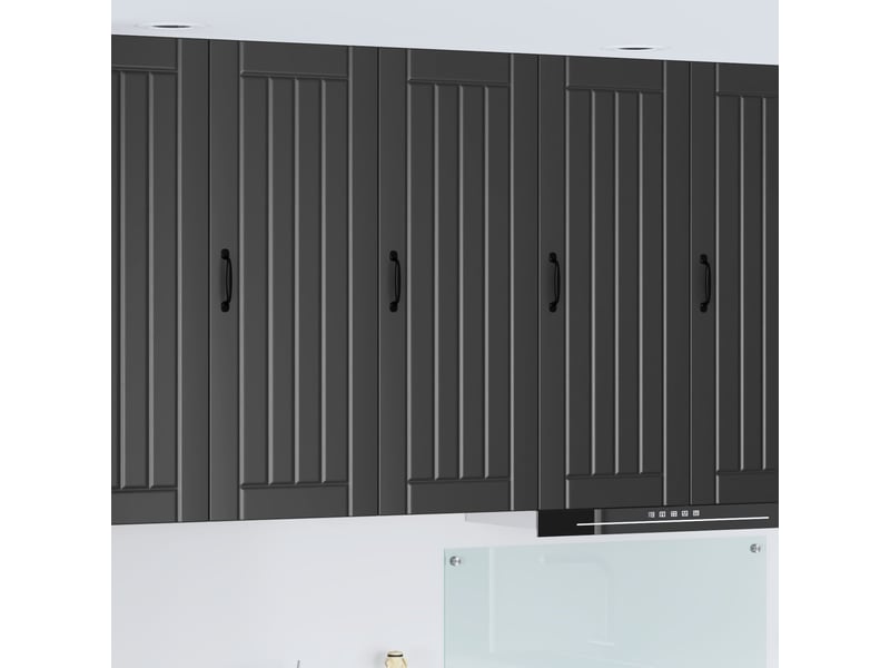  Meuble mural de cuisine, armoire de cuisine noir 40x31x100cm bois d'ingénierie shl2428  - Conforama B