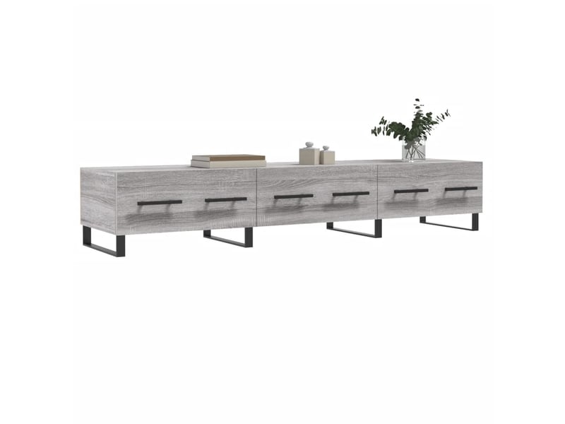  Meuble tv - banc tv - meuble de rangement sonoma gris 150x36x30 cm bois d'ingénierie  - Conforama C