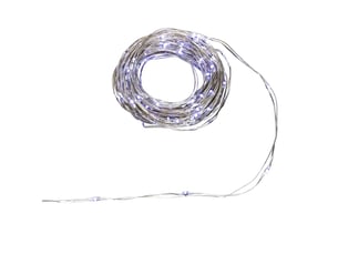 Guirlande lumineuse d'extérieur 10 m 200 led blanc froid fil cuivre 13 fonctions sur secteur