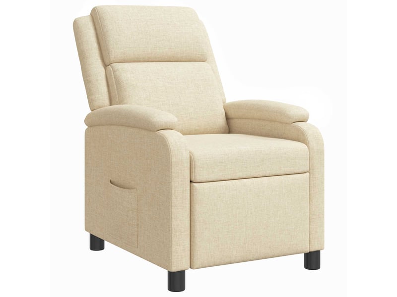 Vidaxl fauteuil inclinable crème tissu - Conforama A