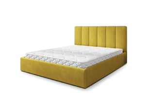 Lit coffre 140x200 cm MASSENO   coloris jaune