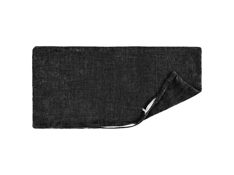 Lot de 6 housses de coussin heerlen anthracite 30 x 50 cm cf49574 - Conforama D