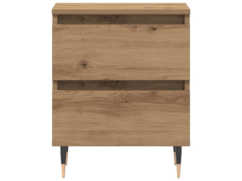  Table de chevet - cabinet de chevet - table de nuit 2 pc chêne artisanal 40 x 35 x 50 cm  - Conforama E