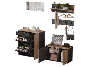 Console 0 tiroir(s)  coloris noir <strong></strong> <strong></strong> - longueur 85 cm - 85 cm