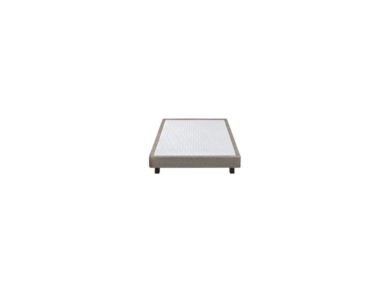  Sommier tapissier rembourré 100x200 1 place marron avec zone bassin renforcée 7992947 - Conforama A
