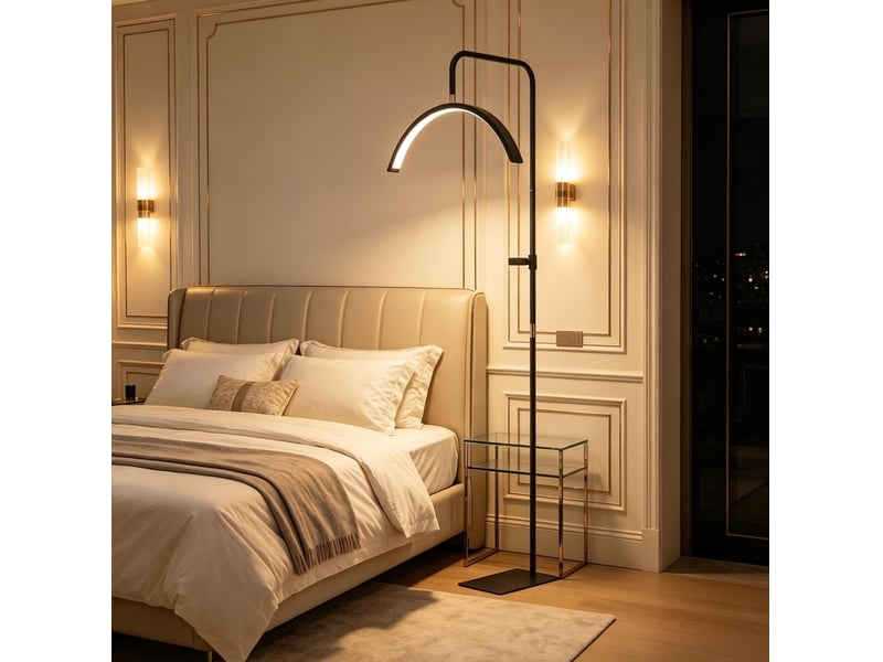  Lampadaire led 36 w 77,5x20,5 cm réglable métal noir  - Conforama C