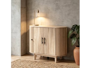 Buffet 4 porte(s) 0 tiroir(s) <strong>MIVRAY </strong> <strong></strong> - 90 cm coloris naturel